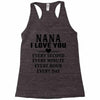 I Love You Nana Racerback Tank