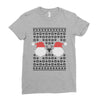 ugly santa noel Ladies Fitted T-Shirt