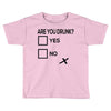 are you drunk check Toddler T-shirt