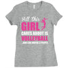 all this girl care about is volleyball Ladies Fitted T-Shirt
