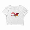 Red Sparrow Crop Top