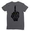 Flipping Someone Off Ladies Fitted T-Shirt