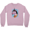 unicorn nerd graphic Crewneck Sweatshirt