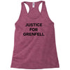 Justice For Grenfell Racerback Tank