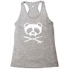 panda vampire skull Racerback Tank