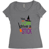 i can a drive a stick Women's Triblend Scoop T-shirt