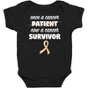 Once a Cancer Patient Now a Cancer Survivor Baby Bodysuit