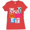 new mudhoney logo Ladies Fitted T-Shirt