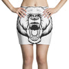 angry bear head Mini Skirts