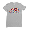 mama bear baby bear floral Ladies Fitted T-Shirt