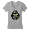 lemmy pugmister Women's V-Neck T-Shirt