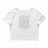 white christmas Crop Top