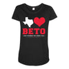 Texas Loves Beto Maternity Scoop Neck T-shirt