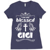I Am One Blessed Gigi Ladies Fitted T-Shirt