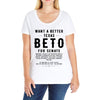 want a better texas black Ladies Curvy T-Shirt