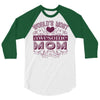 world's most awesome mom 3/4 Sleeve Shirt