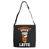 pumpkin spice latte Adjustable Strap Totes