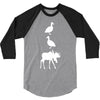 duck duck moose funny 3/4 Sleeve Shirt