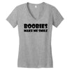 boobies make me smile (2) Women's V-Neck T-Shirt
