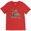 baseball game on short V-Neck Tee