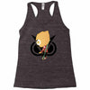 funny black gamming Racerback Tank