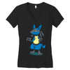 aura peeker Women's V-Neck T-Shirt