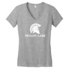 molon labe spartan rifle Women's V-Neck T-Shirt