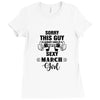 sorry this guy is already taken by a super sexy  march girl Ladies Fitted T-Shirt