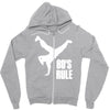 80's rule break dancer Zipper Hoodie
