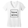 Love Wins Women's V-Neck T-Shirt