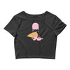 ice cream ghost Crop Top