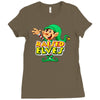 raised by elves elf christmas Ladies Fitted T-Shirt