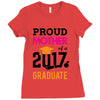 Class of 2017 Proud Mother Graduation Ladies Fitted T-Shirt