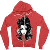 spider web Zipper Hoodie