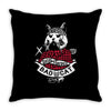 bad cat   gatos locos Throw Pillow
