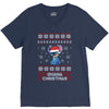 ohana christmas stitch V-Neck Tee