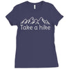 outdoors hiking and camping Ladies Fitted T-Shirt