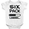 six pack loading Baby Onesie