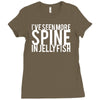 i've seen more spine in jellyfish Ladies Fitted T-Shirt