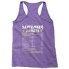 September Girl Facts Virgo Racerback Tank