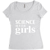 Science is for Girls Women's Triblend Scoop T-shirt