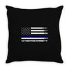 Vintage American Flag Throw Pillow