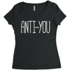 anti you Women's Triblend Scoop T-shirt