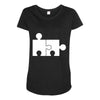 rude jigsaw ideal birthday present or gift Maternity Scoop Neck T-shirt