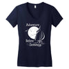 adventure before dementia 2 Women's V-Neck T-Shirt