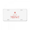CHECK MEOWT CAT License Plate