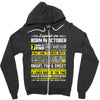 Legends Are Born In October Zipper Hoodie