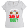 working on my santa body Women's Triblend Scoop T-shirt