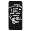 drink wine &amp; watch christmas movies Samsung Galaxy S7 Case