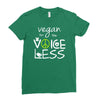 vegan for the voiceless Ladies Fitted T-Shirt